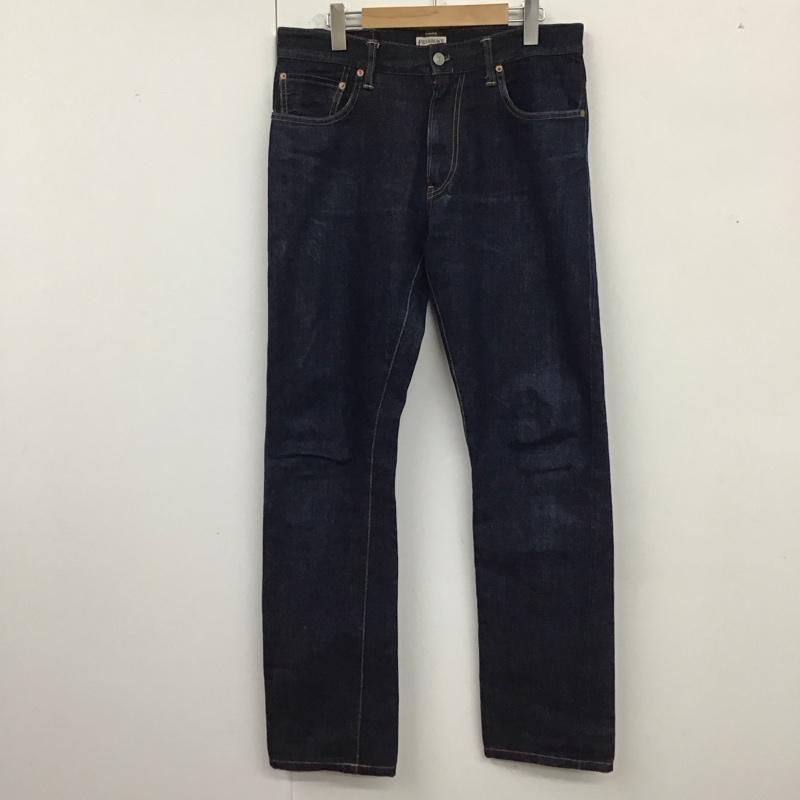 フェローズ Pherrow s パンツ デニム、ジーンズ デニムパンツ ストレートパンツ スリムパンツ カジュアルパンツ 33インチ 無地 インディゴ / インディゴ /  メンズ USED 古着 中古 10122145