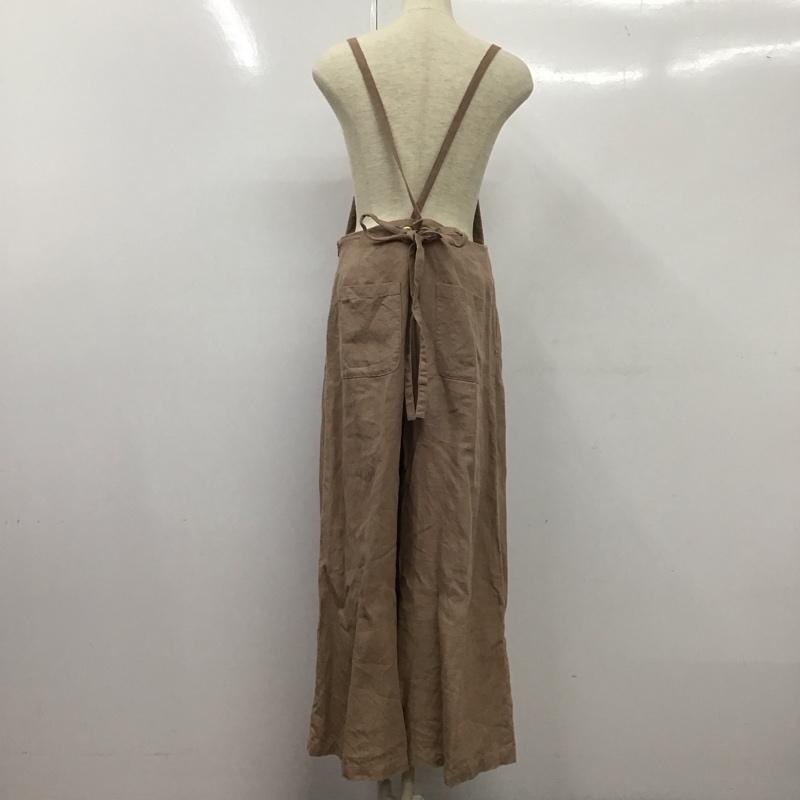 グリーンレーベルリラクシング green label relaxing サロペット・オーバーオール サロペット、オーバーオール 3626-169-2545 コルトレイクリネン SC キャミ フレア サロペット 無地 ベージュ / ベージュ / レディース USED 古着 中古 10133421