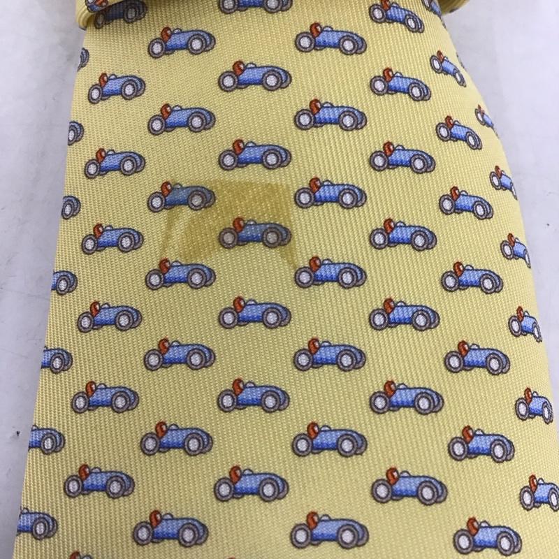 サルヴァトーレフェラガモ Salvatore Ferragamo ネクタイ ネクタイ シルク 総柄 黄 / イエロー / メンズ USED 古着 中古 10135315