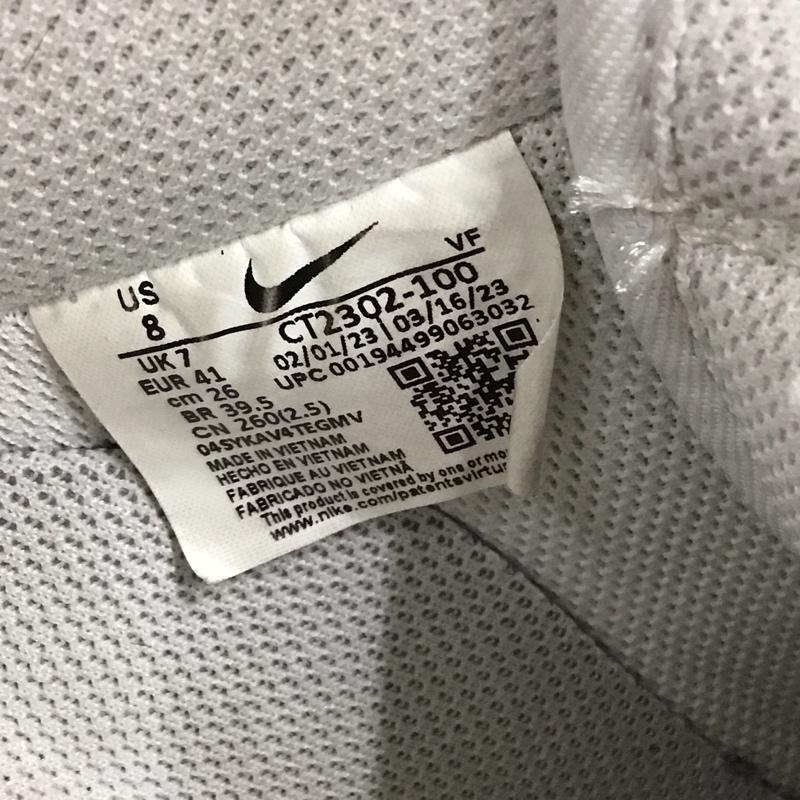 ナイキ NIKE スニーカー スニーカー CT2302 100 AIR FORCE 1 07 エアフォース 26cm 箱有 26.0cm ロゴ、文字 白 / ホワイト / X 黒 / ブラック / メンズ USED 古着 中古 10111761