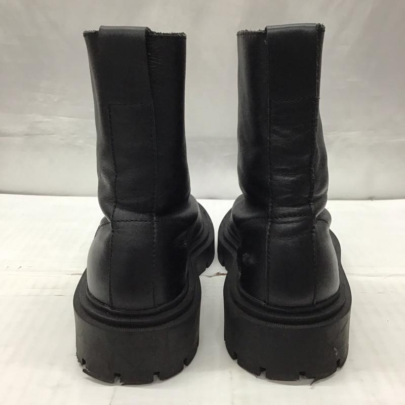 ザラ ZARA ブーツ ショートブーツ 3117 810 040 フロントジップ EU36 無地 黒 / ブラック / レディース USED 古着 中古 10121629