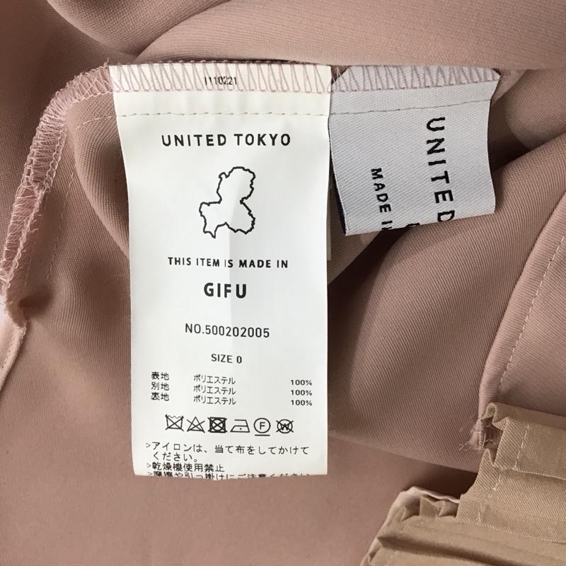 ユナイテッドトウキョウ UNITED TOKYO カットソー 半袖 500202005 プリーツフライス ブラウス 0 無地 桃 / ピンク /  レディース USED 古着 中古 10110883
