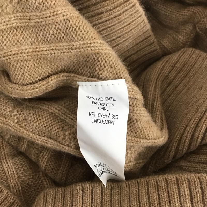エルエルビーン L.L.Bean ニット、セーター 長袖 ハーフジップ S 無地 ベージュ / ベージュ / メンズ USED 古着 中古 10111716