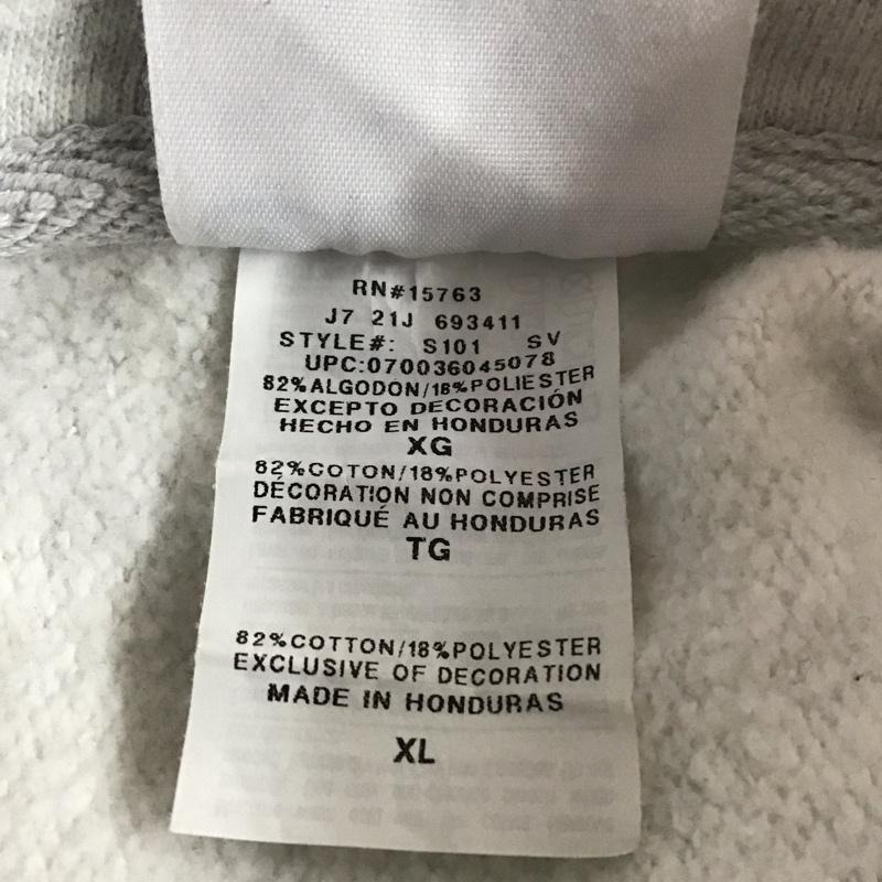 チャンピオン Campion パーカー 長袖 フーディ XL 無地 灰 / グレー /  メンズ USED 古着 中古 10124851