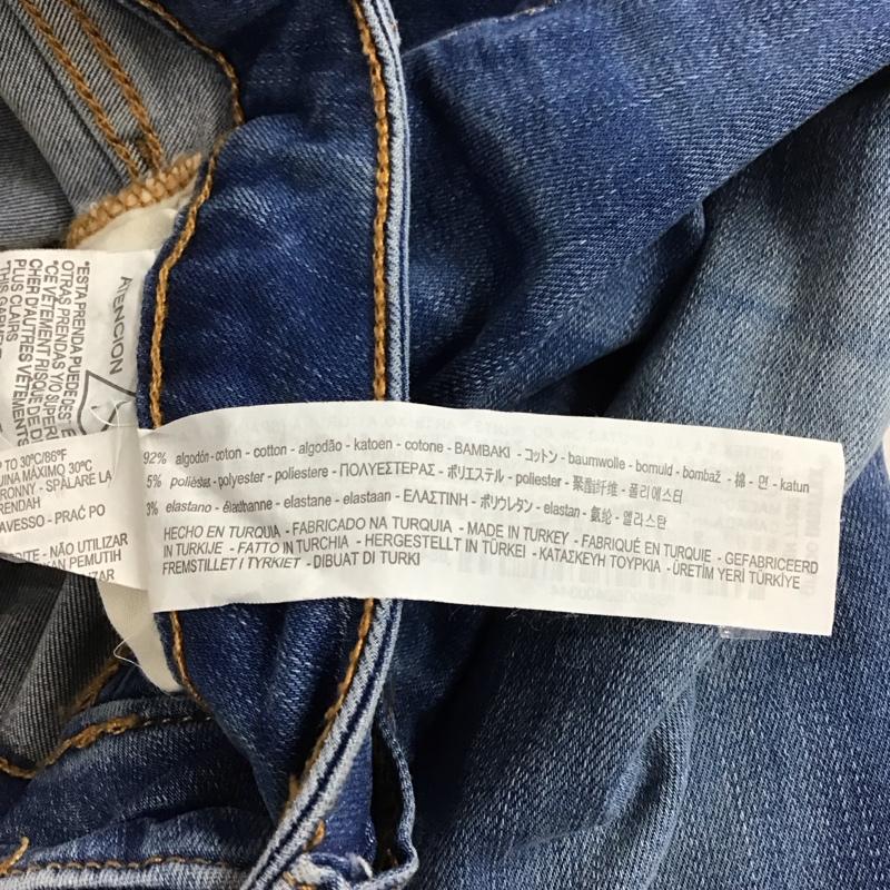 ザラ ZARA パンツ デニム、ジーンズ 34 無地 インディゴ / インディゴ / レディース USED 古着 中古 10133151