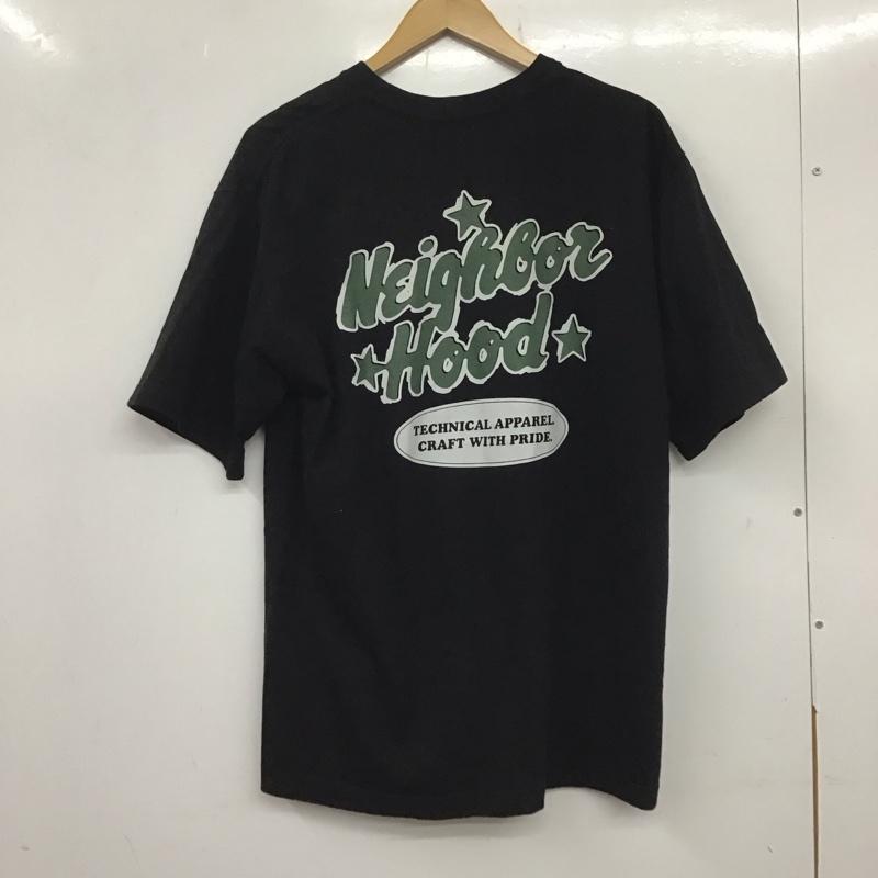 ネイバーフッド NEIGHBORHOOD Tシャツ 半袖 半袖カットソー 無地Tシャツ クルーネックカットソー M ロゴ、文字 黒 / ブラック / メンズ USED 古着 中古 10138135