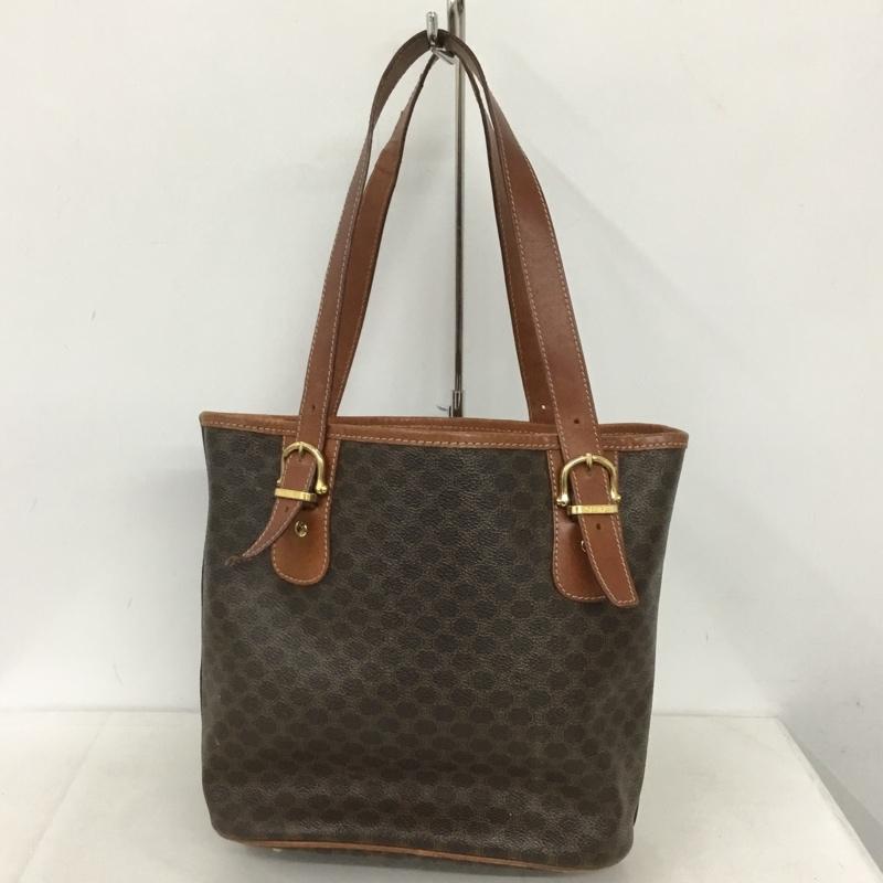 セリーヌ CELINE トートバッグ トートバッグ OLD マカダム 肩掛け 総柄 茶 / ブラウン / レディース USED 古着 中古 10139102