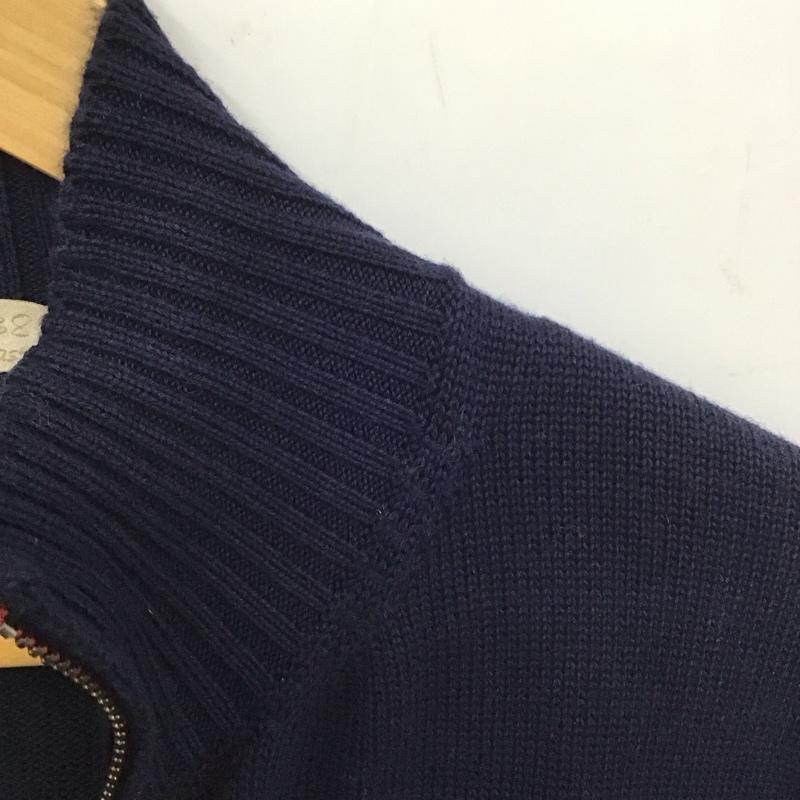 古着 USED ニット、セーター 長袖 ジップアップ Laboratrio38 無地 紺 / ネイビー / メンズ USED 古着 中古 10134866