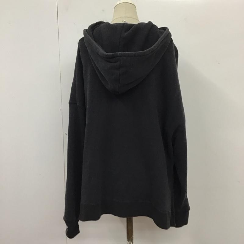 チャンピオン Champion パーカー 長袖 cwss101r ビッグC刺繍パーカー 長袖パーカー プルオーバー M ロゴ、文字 黒 / ブラック / レディース USED 古着 中古 10118594