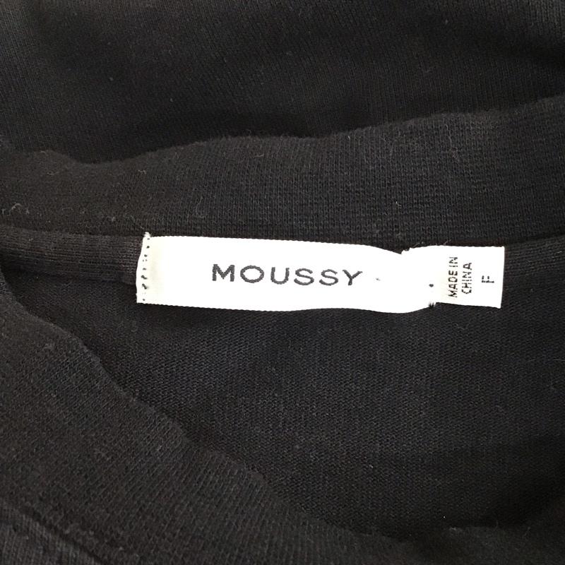 マウジー MOUSSY ワンピース ロングスカート 010BAW80-5890 サイドスリット カットソー 半袖 FREE 無地 黒 / ブラック / レディース USED 古着 中古 10116205
