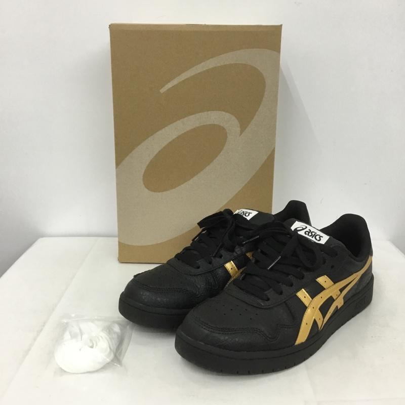 アシックス ASICS スニーカー スニーカー 1201B048 JAPAN PRO 28cm 28.0cm ロゴ、文字 黒 / ブラック / X 金 / ゴールド / メンズ USED 古着 中古 10139209