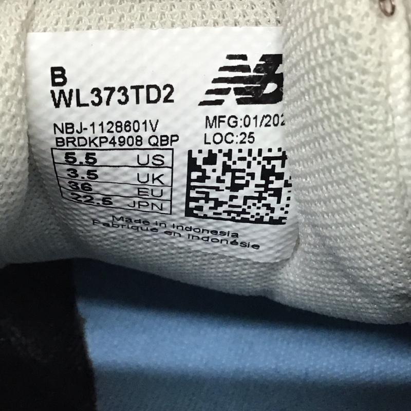ニューバランス New Balance スニーカー スニーカー WL373TD2 22.5cm 22.5cm ロゴ、文字 黒 / ブラック / レディース USED 古着 中古 10119347