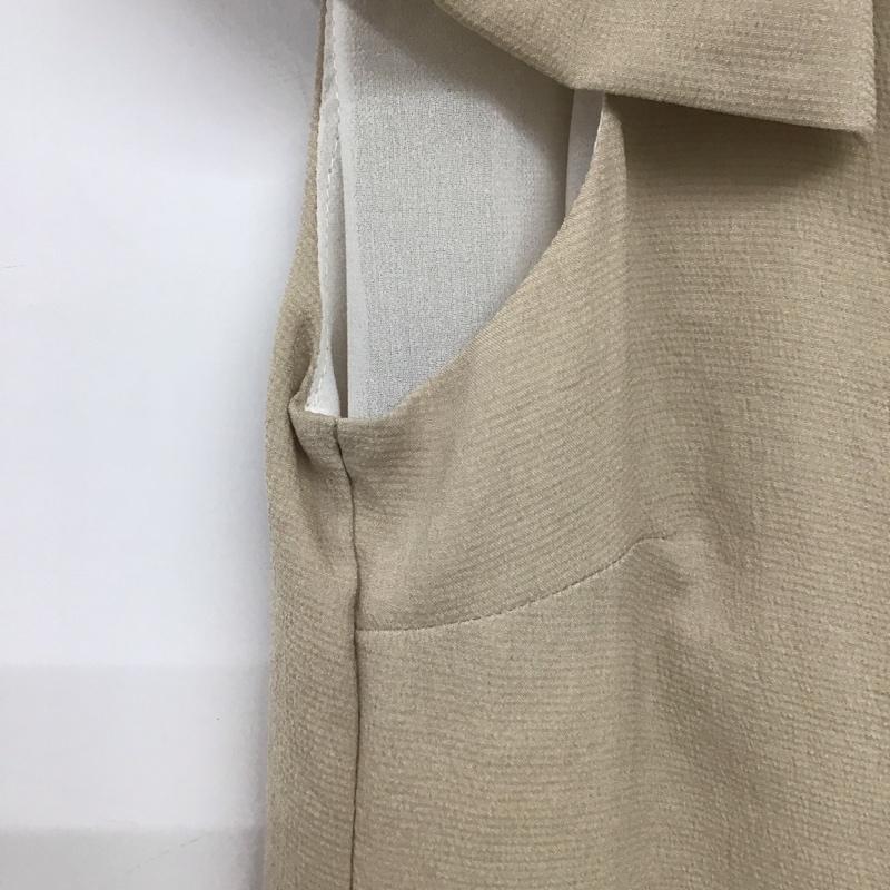 ザラベーシック ZARA BASIC ワンピース ミニスカート S 無地 ベージュ / ベージュ /  レディース USED 古着 中古 10133685