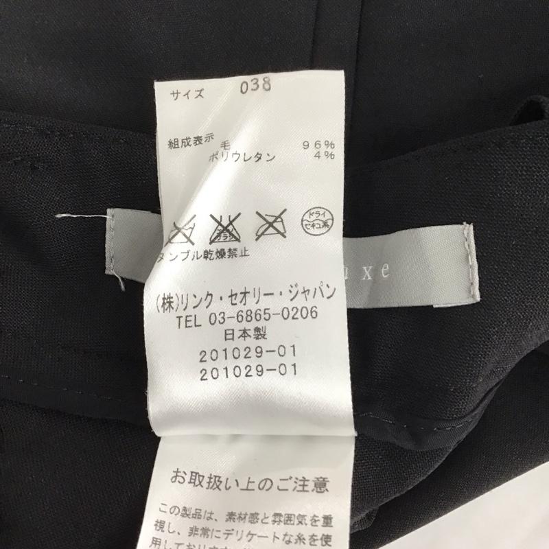 セオリーリュクス theory luxe パンツ スラックス 38 無地 黒 / ブラック / レディース USED 古着 中古 10133148
