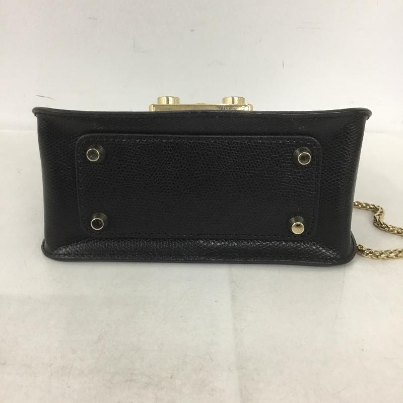 フルラ FURLA ショルダーバッグ ショルダーバッグ ロゴ、文字 黒 / ブラック / レディース USED 古着 中古 10139447