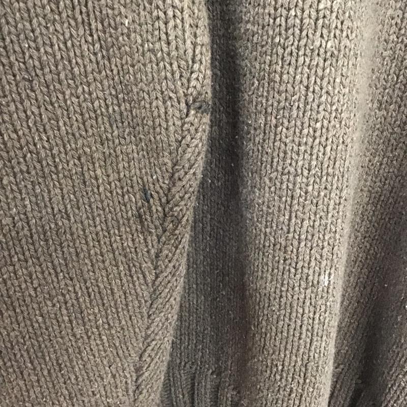 ポロバイラルフローレン Polo by RALPH LAUREN ニット、セーター 長袖 長袖ニットカットソー クルーネック セーター L 無地 茶 / ブラウン / メンズ USED 古着 中古 10133693