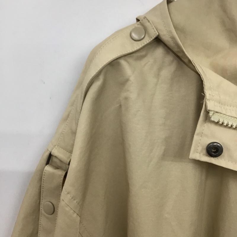 ジーナシス JEANASIS ジャケット、上着 ジャケット、ブレザー ジップアップジャケット アウター パーカージャケット FREE 無地 ベージュ / ベージュ / レディース USED 古着 中古 10137559