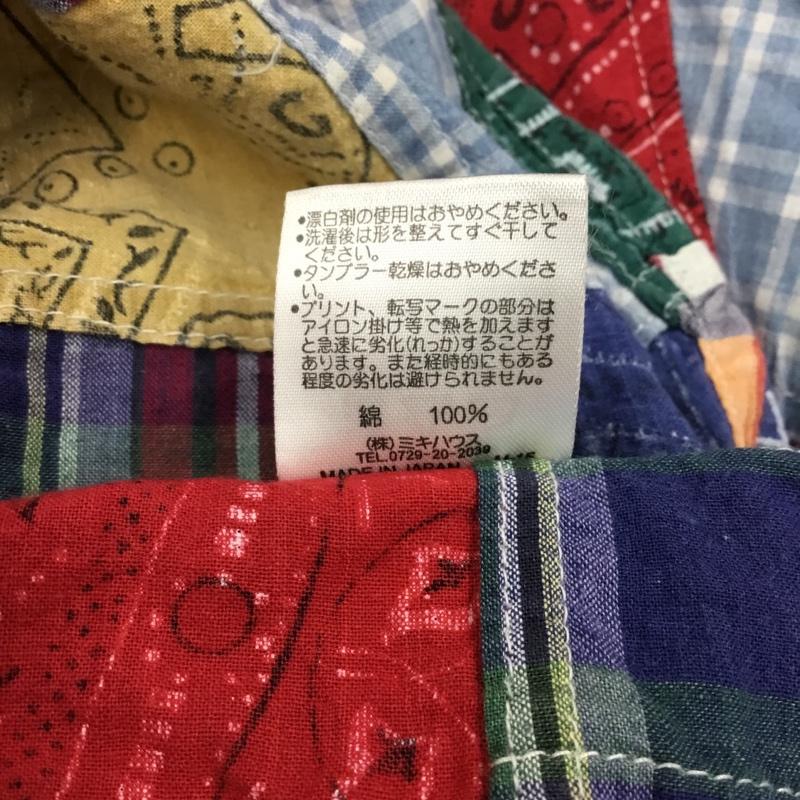 ミキハウス MIKIHOUSE シャツ、ブラウス 半袖 半袖シャツ カラーシャツ 半袖カットソー チェックシャツ M バンダナ柄 マルチカラー / マルチカラー /  メンズ USED 古着 中古 10108708