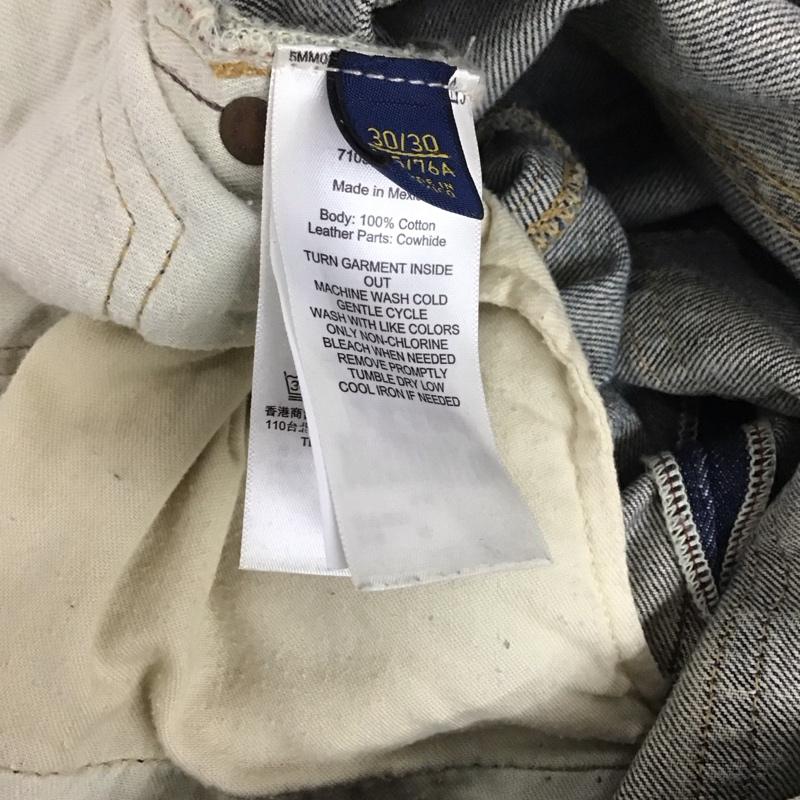 ポロラルフローレン POLO RALPH LAUREN パンツ デニム、ジーンズ 71054855800 W30 30インチ 無地 青 / ブルー / メンズ USED 古着 中古 10108183