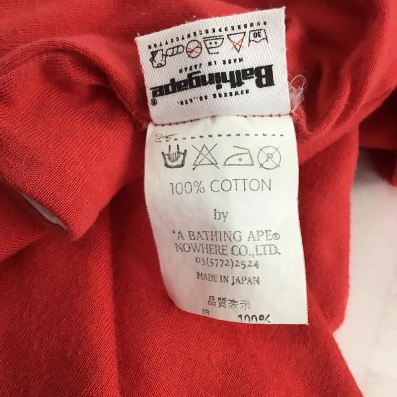 アベイシングエイプ A BATHING APE Tシャツ 半袖 半袖カットソー プリントTシャツ クルーネックカットソー リバーシブル 00s XL ロゴ、文字 白 / ホワイト / メンズ USED 古着 中古 10132599