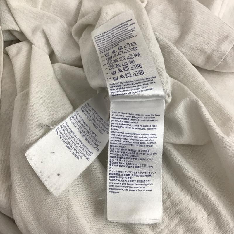 トミー ジーンズ TOMMY JEANS Tシャツ 半袖 半袖カットソー プリントTシャツ クルーネックカットソー L ロゴ、文字 アイボリー / アイボリー / メンズ USED 古着 中古 10148996