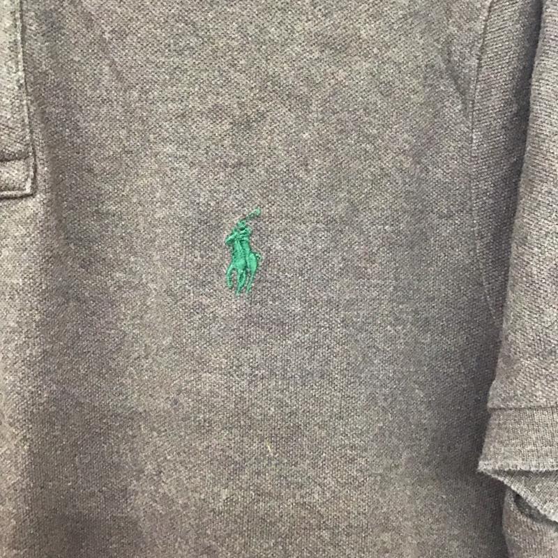 ポロバイラルフローレン Polo by RALPH LAUREN ポロシャツ 半袖 半袖ポロシャツ 半袖カットソー カラーシャツ L ロゴ、文字 茶 / ブラウン / メンズ USED 古着 中古 10132275