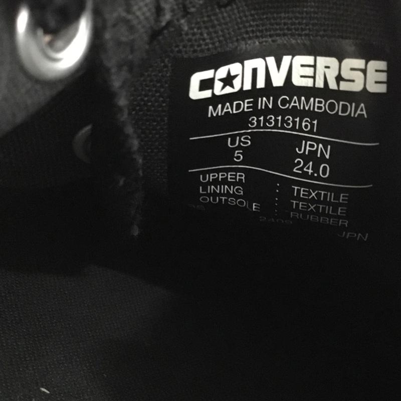 コンバース CONVERSE スニーカー スニーカー 31313161 ALL STAR SURGETRAINER OX 厚底ソール 24cm 箱有 24.0cm ロゴ、文字 黒 / ブラック / レディース USED 古着 中古 10136918