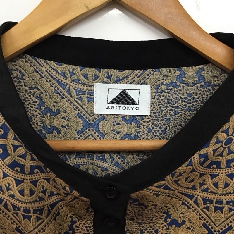 アビトーキョー ABITOKYO ワンピース ロングスカート ロングワンピース ノースリーブワンピース フレアスカート 総柄 マルチカラー / マルチカラー / レディース USED 古着 中古 10134205