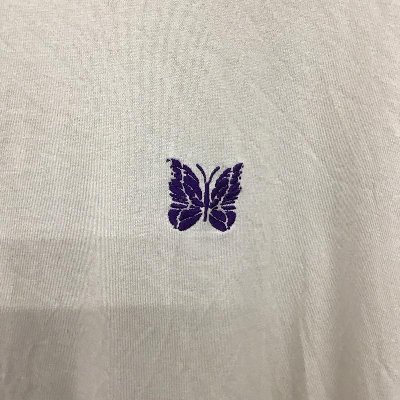 ニードルス Needles Tシャツ 半袖 L ロゴ、文字 ベージュ / ベージュ / メンズ USED 古着 中古 10137025