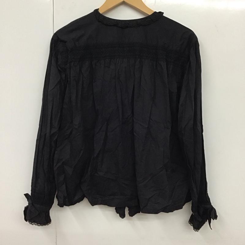 ピンクハウス PINK HOUSE シャツ、ブラウス 長袖 P0114FB17 タックリボンブラウス 無地 黒 / ブラック / レディース USED 古着 中古 10131783