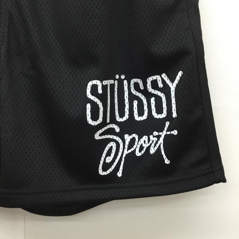 ステューシー STUSSY パンツ ショートパンツ STUSSY Sport Mesh Short 112307 M ロゴ、文字 黒 / ブラック / X 白 / ホワイト / メンズ USED 古着 中古 10134502