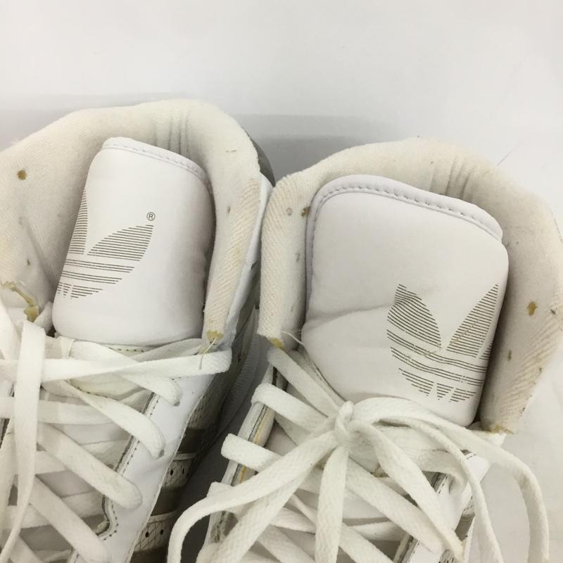 アディダス adidas スニーカー スニーカー 036804 FLEETWOOD 28cm 箱有 28.0cm ロゴ、文字 白 / ホワイト / X ベージュ / ベージュ / メンズ USED 古着 中古 10133396