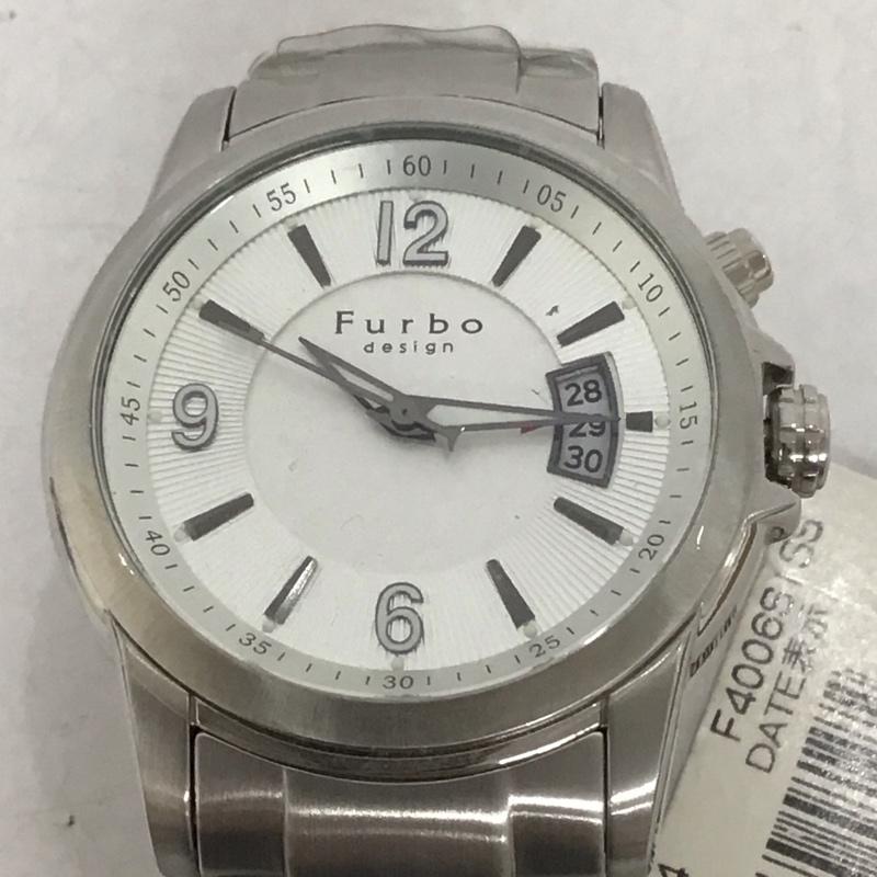 フルボデザイン Furbo design 腕時計 アナログ(自動巻き) F4006 ロゴ、文字 銀 / シルバー / メンズ USED 古着 中古 10135219