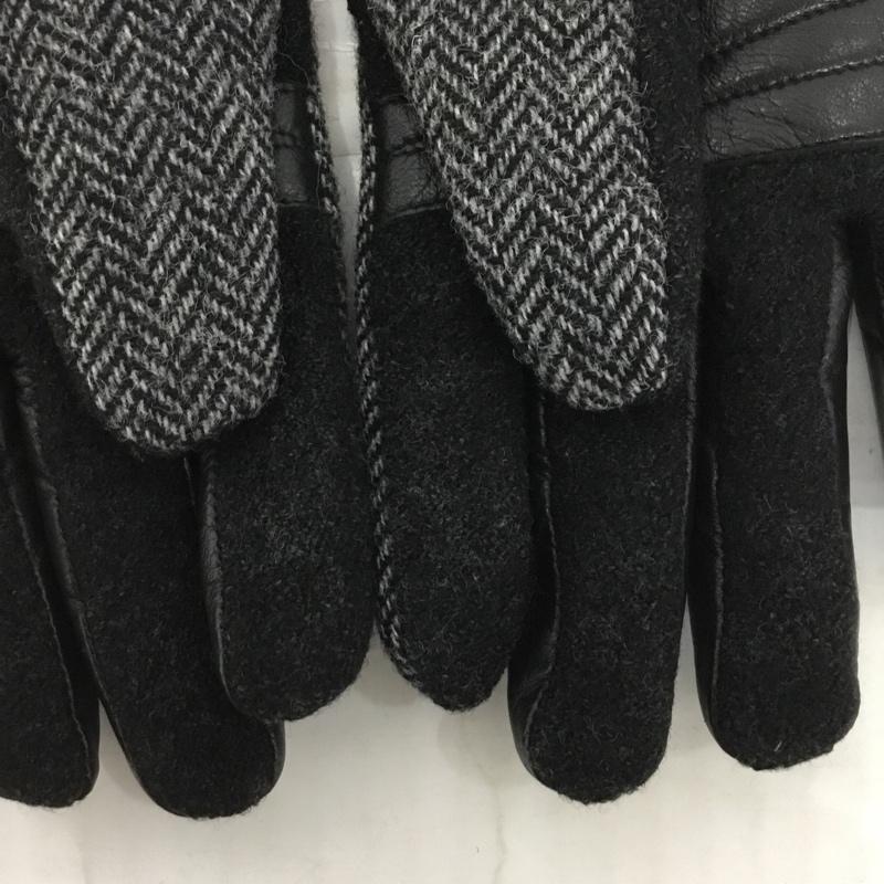 オロビアンコ Orobianco ファッション小物 手袋 ヘリンボーン 黒 / ブラック / メンズ USED 古着 中古 10123637
