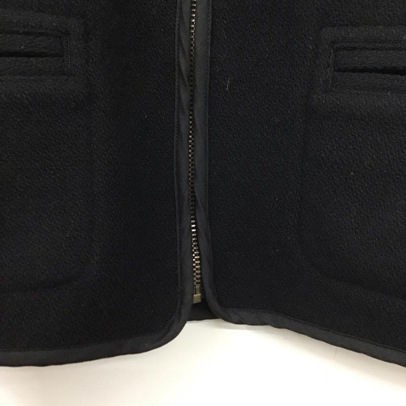 ラッツ RATS ベスト ベスト ジップアップベスト ノースリーブカットソー L ロゴ、文字 黒 / ブラック / メンズ USED 古着 中古 10139307