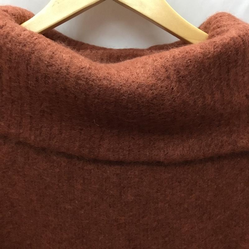 ペギー ラナ PEGGY LANA ニット、セーター 七分袖 FREE 無地 茶 / ブラウン /  レディース USED 古着 中古 10036497