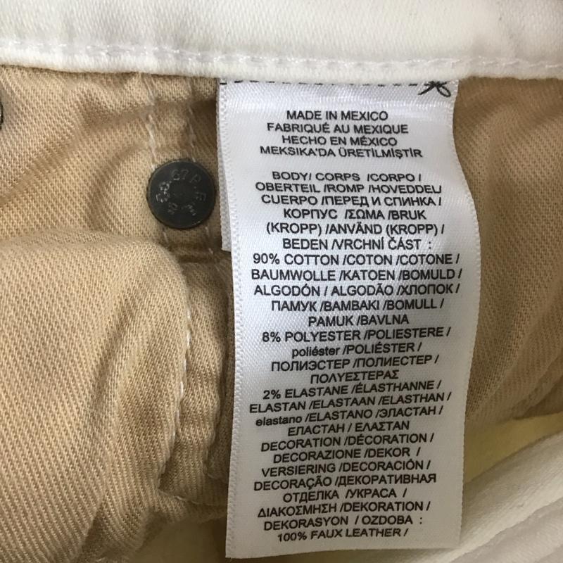 ポロラルフローレン POLO RALPH LAUREN パンツ デニム、ジーンズ デニムパンツ スリムパンツ ストレッチパンツ ジーンズ 27インチ 無地 白 / ホワイト / レディース USED 古着 中古 10107363