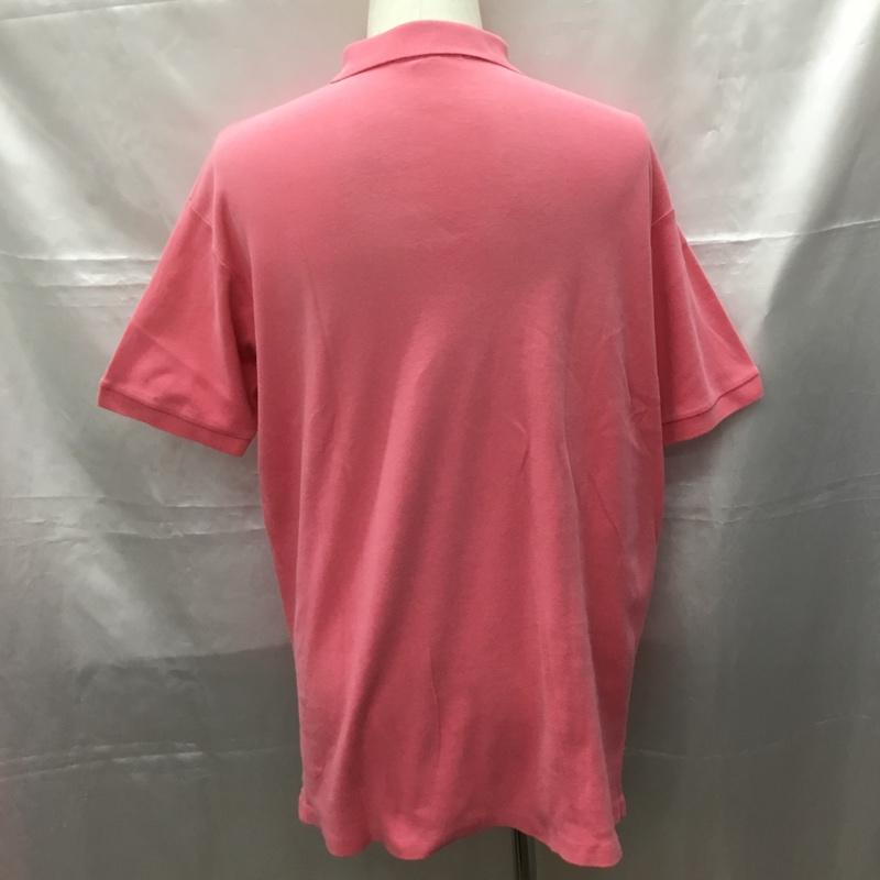 ポロバイラルフローレン Polo by RALPH LAUREN ポロシャツ 半袖 L 無地 桃 / ピンク / メンズ USED 古着 中古 10108737