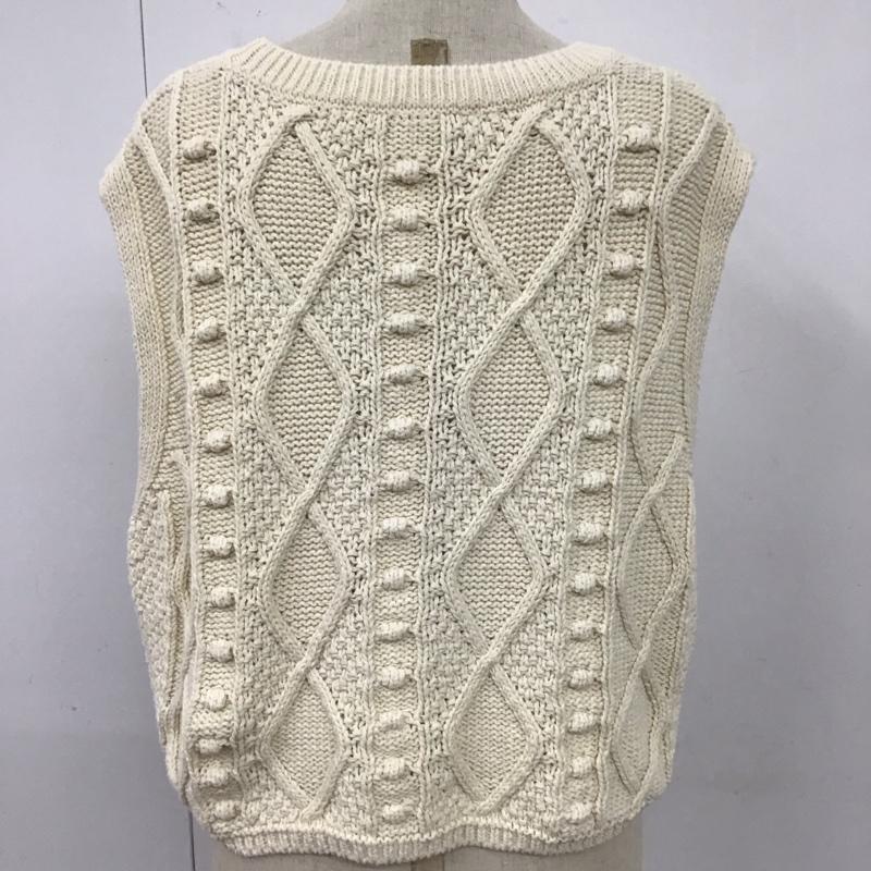 ザラ ZARA ベスト ベスト L 無地 白 / ホワイト / レディース USED 古着 中古 10120287