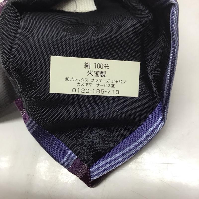 ブルックスブラザーズ BROOKS BROTHERS ネクタイ ネクタイ シルク ストライプ 紫 / パープル / メンズ USED 古着 中古 10113401