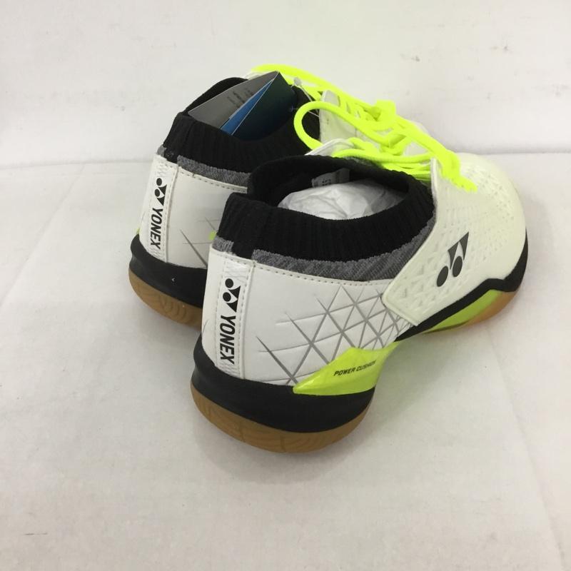 ヨネックス YONEX カジュアルシューズ カジュアルシューズ パワークッション エクリプションZ ミッド バドミントンシューズ/POWERCUSHION/YONEX(SHBELSZMD) 141 25.5cm 無地 白 / ホワイト / X 黒 / ブラック / メンズ USED 古着 中古 10125863