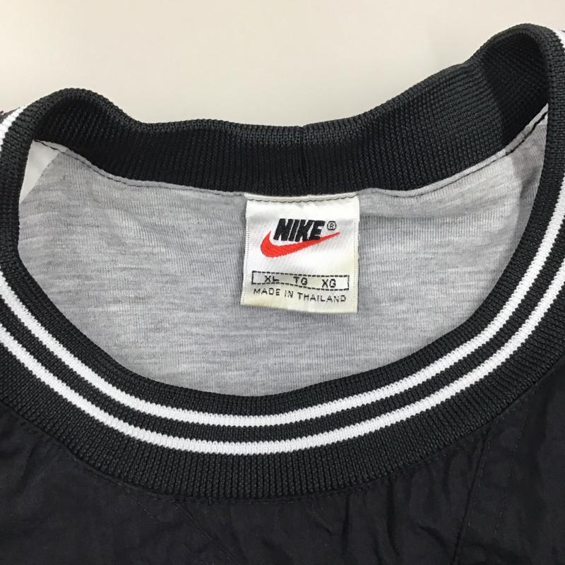 ナイキ NIKE ジャケット、上着 ジャケット、ブレザー プルオーバージャケット 長袖カットソー スポーツウェア ラグラン 90s 古着 XL ロゴ、文字 黒 / ブラック / メンズ USED 古着 中古 10120505