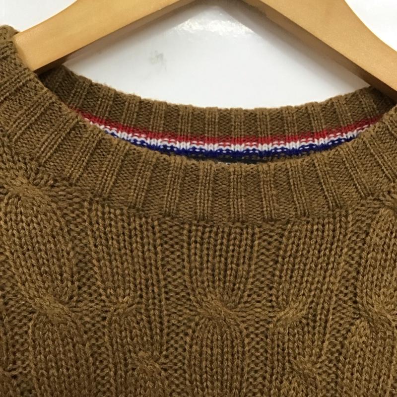 ビームス ハート BEAMS HEART ニット、セーター 長袖 長袖ニットカットソー ニット セーター クルーネックニット L 茶 / ブラウン / レディース USED 古着 中古 10117893