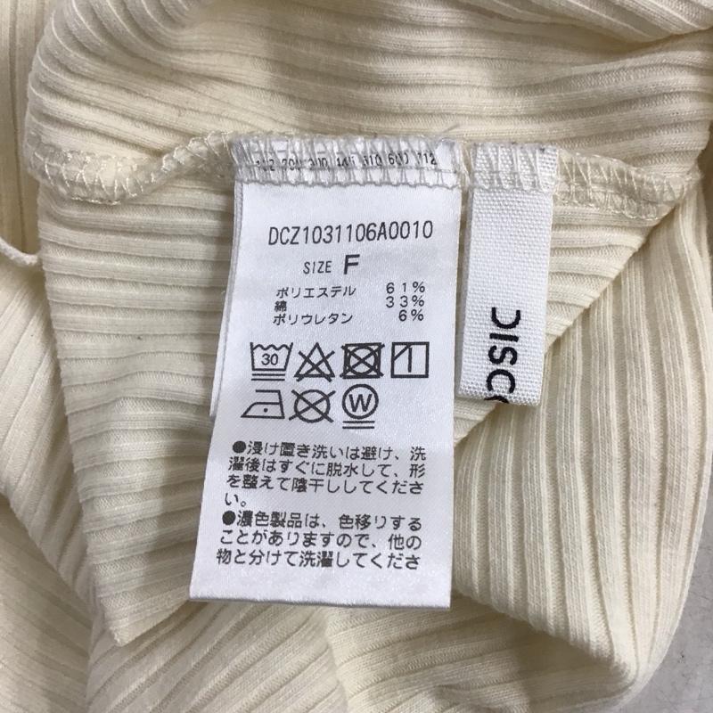 ディスコート Discoat カットソー 長袖 FREE 無地 アイボリー / アイボリー / レディース USED 古着 中古 10142862