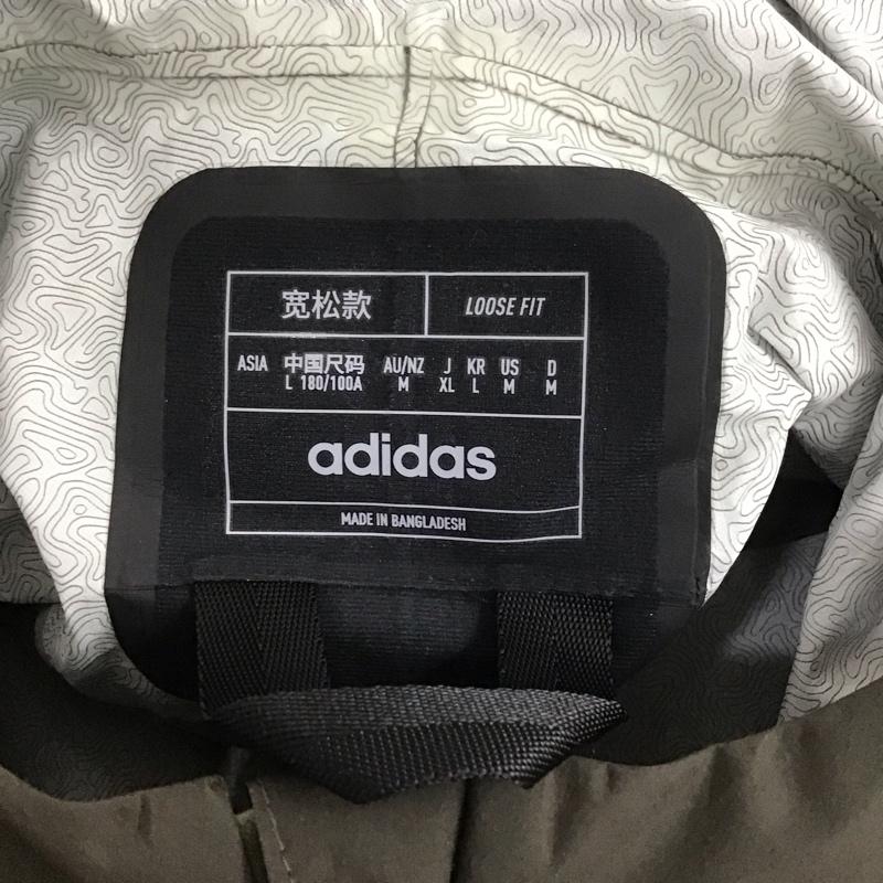 アディダス adidas ジャケット、上着 ジャンパー、ブルゾン hr7147 adidasTerrex+andwanderXploricRAINRDYJacket スポーツウェア XL 無地 カーキ / カーキ / メンズ USED 古着 中古 10106327