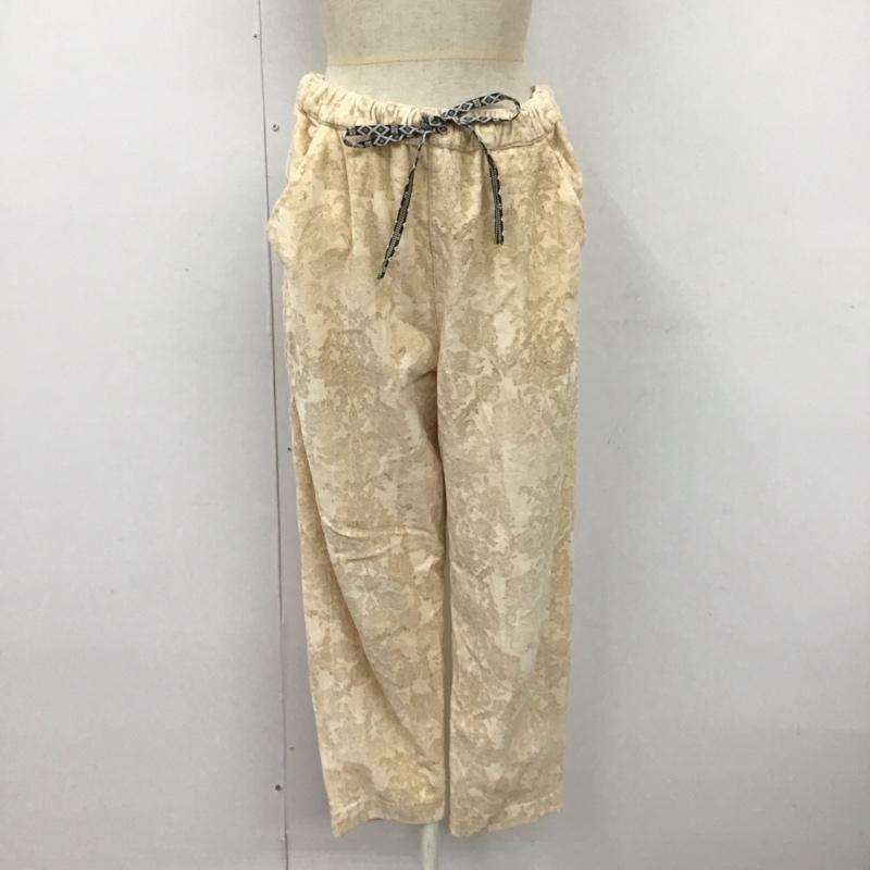チチカカ TITICACA ボトムス ボトムス JWIBC340 テーパードパンツ ブロックプリント FREE 総柄 ベージュ / ベージュ / レディース USED 古着 中古 10109460