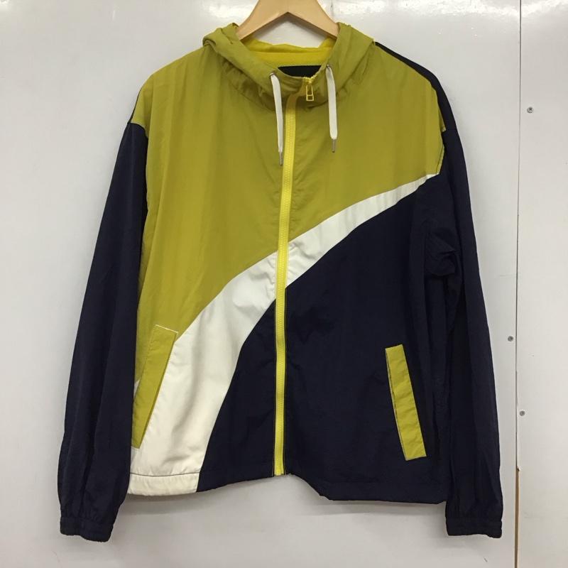 ニコアンド niko and... ジャケット、上着 ジャンパー、ブルゾン マウンテンパーカー L 無地 黄 / イエロー / X 紺 / ネイビー / X 白 / ホワイト / メンズ USED 古着 中古 10134515