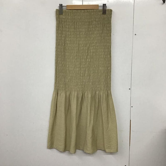 ローリーズファーム LOWRYS FARM スカート ロングスカート FREE 無地 ベージュ / ベージュ /  レディース USED 古着 中古 10133221