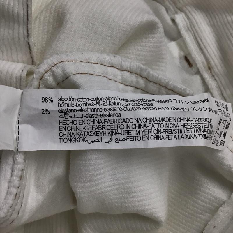 ザラ ZARA ボトムス ボトムス XS 無地 白 / ホワイト / レディース USED 古着 中古 10139419