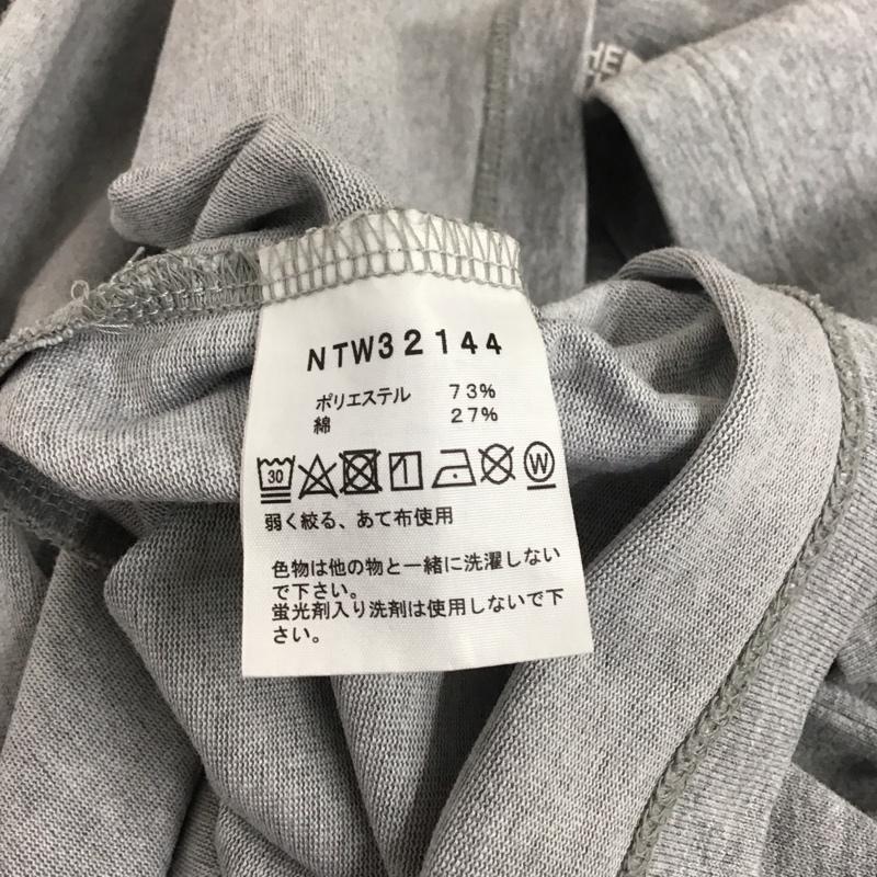 ザノースフェイス THE NORTH FACE Tシャツ 半袖 ntw32144 ショートスリーブバックスクエアロゴティー プリントTシャツ XL ロゴ、文字 灰 / グレー / メンズ USED 古着 中古 10150108